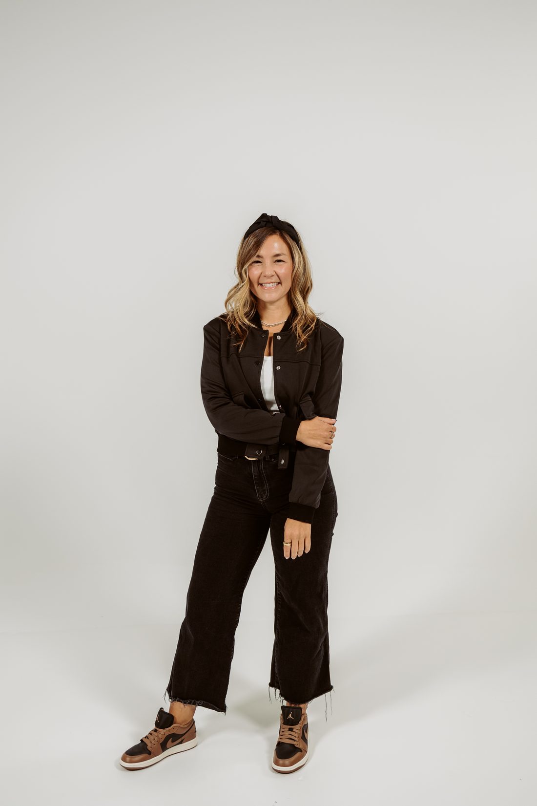 Tamra Fisher standing confidently